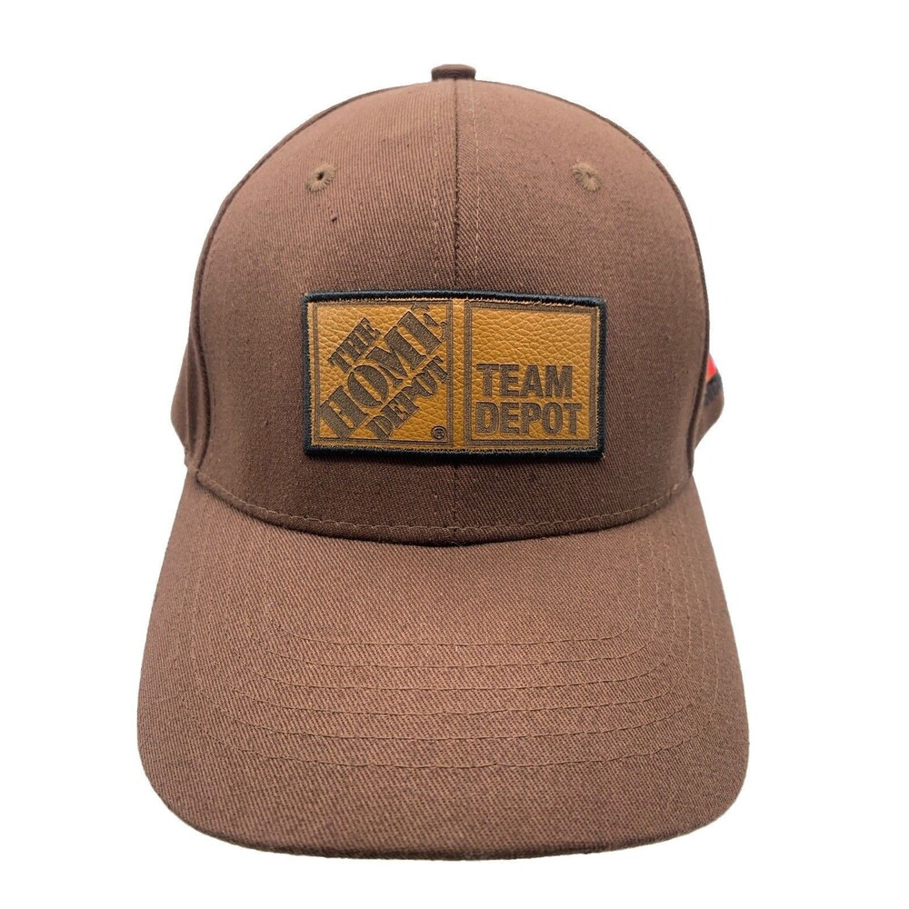 Home Depot Team Depot Foundation Hat Brown Snapback Leatherette